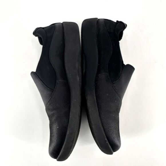 Clarks Sillian Holly black‎ flats slip on shoes Cloudsteppers size 7.5 - Picture 5 of 12